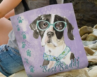 English Pointer Tote Bag – Designer Dog Lover Gift