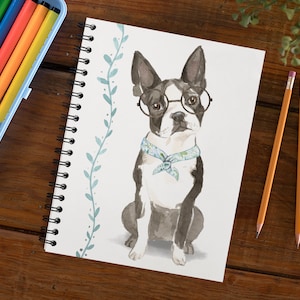 Boston Terrier – Notebook  | Cute Dog Notebook | Journal Boston Terrier | Notebook for Dog Lovers | Notebook cute Style | Pet Journal, bt1