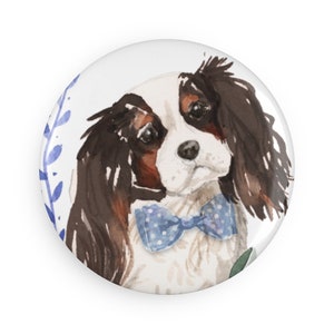 King Charles Spaniel – Fridge Magnet | Spaniel Portrait Magnet | Fun Dog Magnet | DOG HOTEL collection | Magnet for Dog Lovers | Pet Magnet