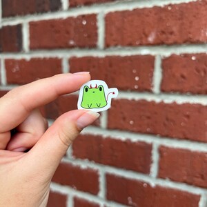 Frog and Cat Devil Sticker