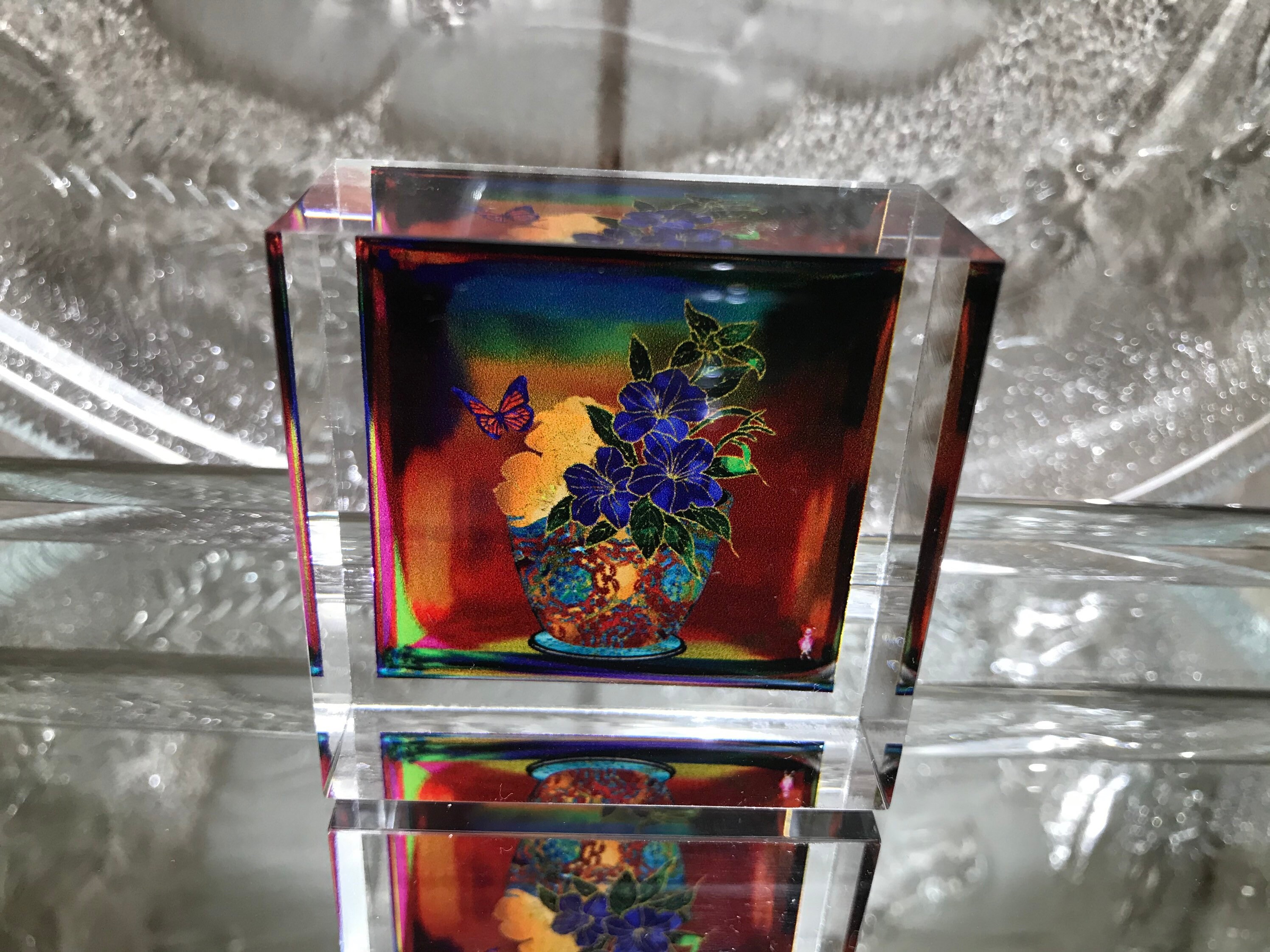 Acrylic Cube Art Original Art Etsy Denmark