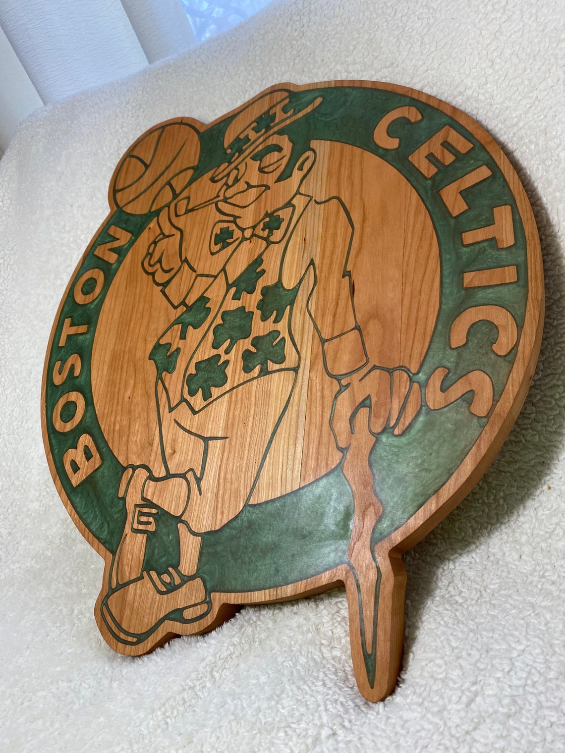 Boston Celtics Custom Handmade Epoxy Sign Handmade Wooden Etsy UK