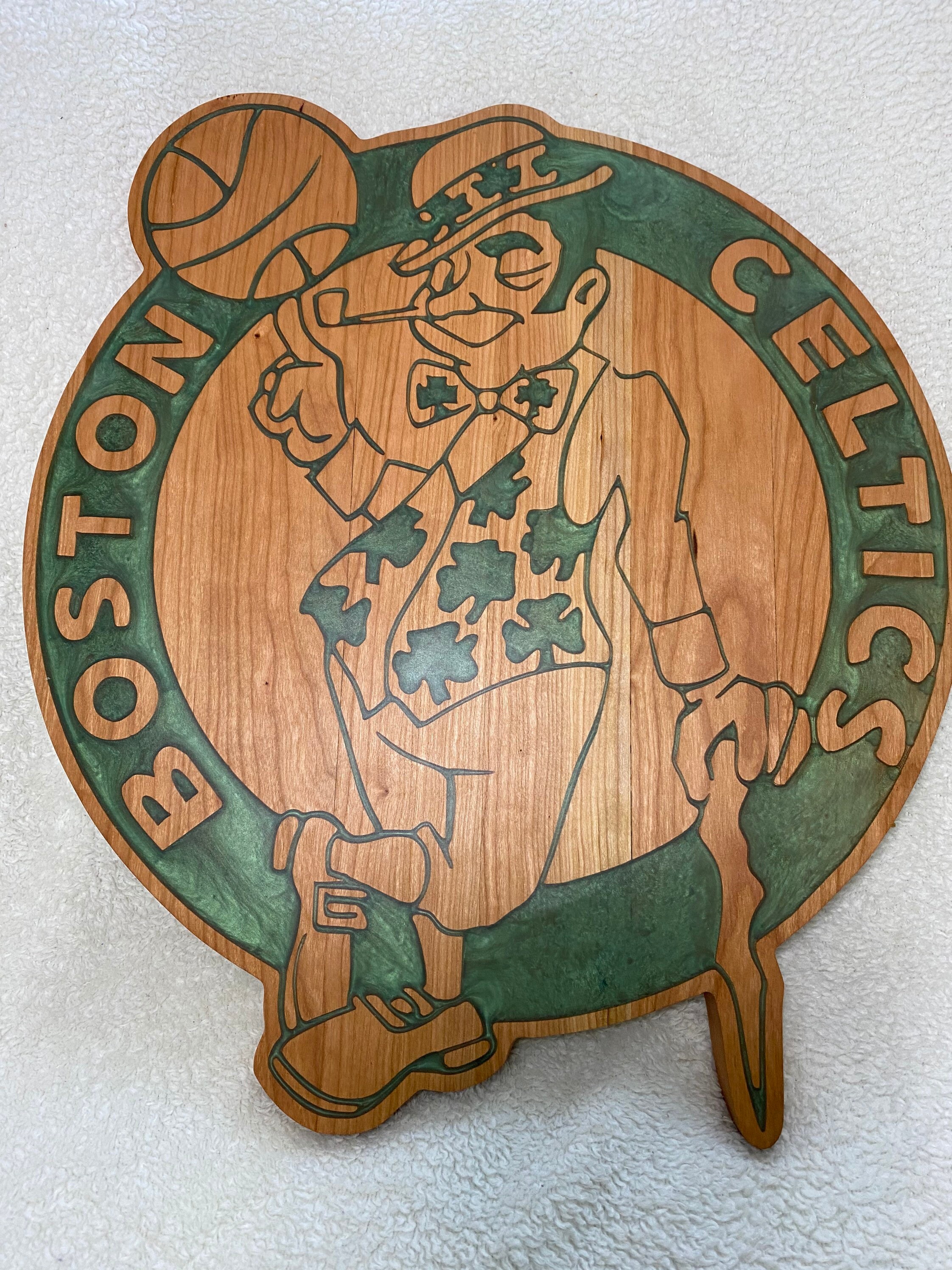 Boston Celtics Custom Handmade Epoxy Sign Handmade Wooden Etsy UK