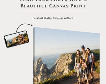Lienzo fotográfico personalizado, arte mural familiar personalizado, lienzo fotográfico de boda, regalo conmemorativo para mascotas, lienzo montado en bastidor, listo para colgar.