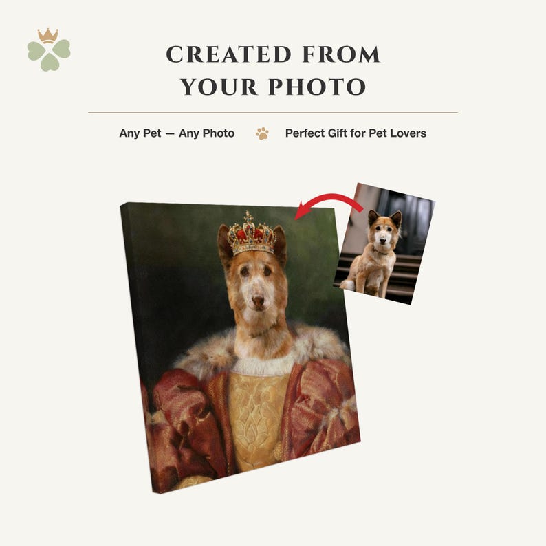 Custom Renaissance Pet Portrait • Royal Pet Art, King or Queen • Puss ...