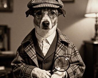 Retrato personalizado de mascota real • Arte renacentista de gato o perro