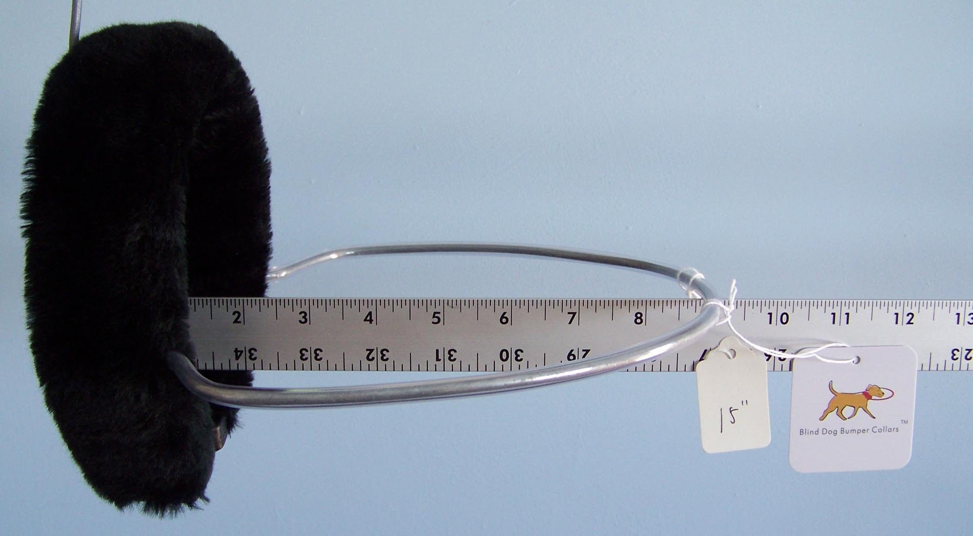 Blind Dog Bumper Collar 15 Neck Black Fur With SMALLER Etsy