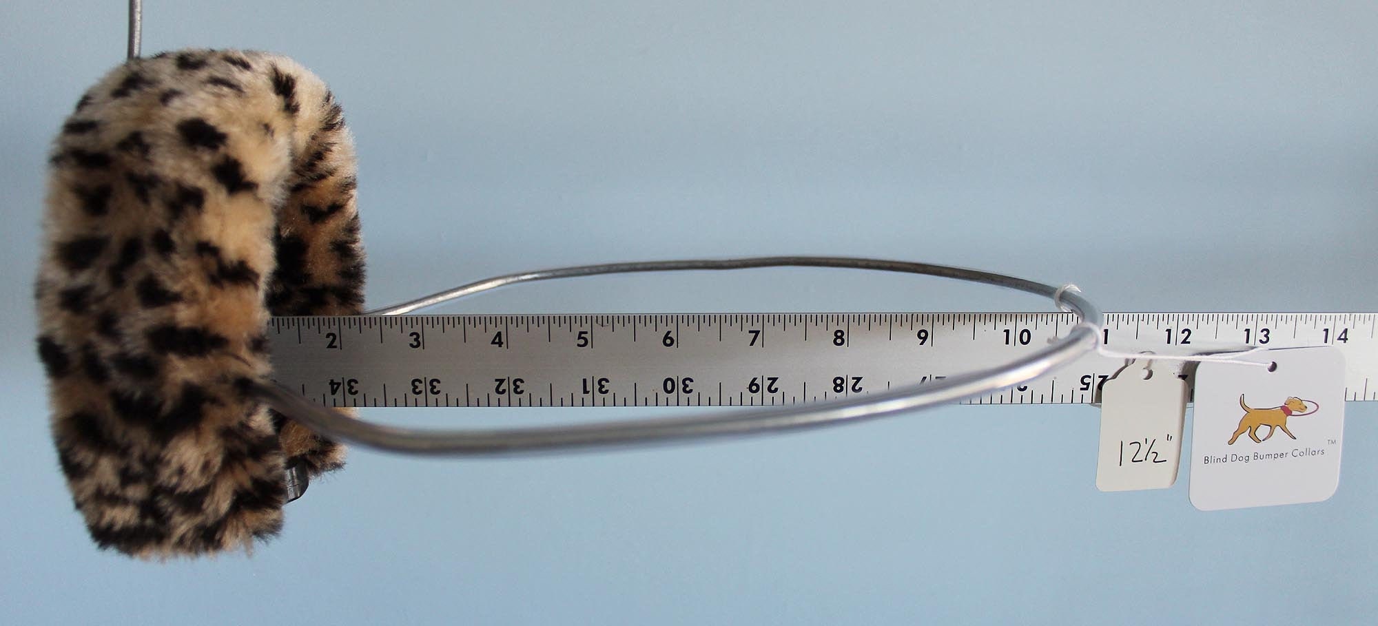 Blind Dog Bumper Collar 12 1/2 Neck Baby Leopard Fur Etsy