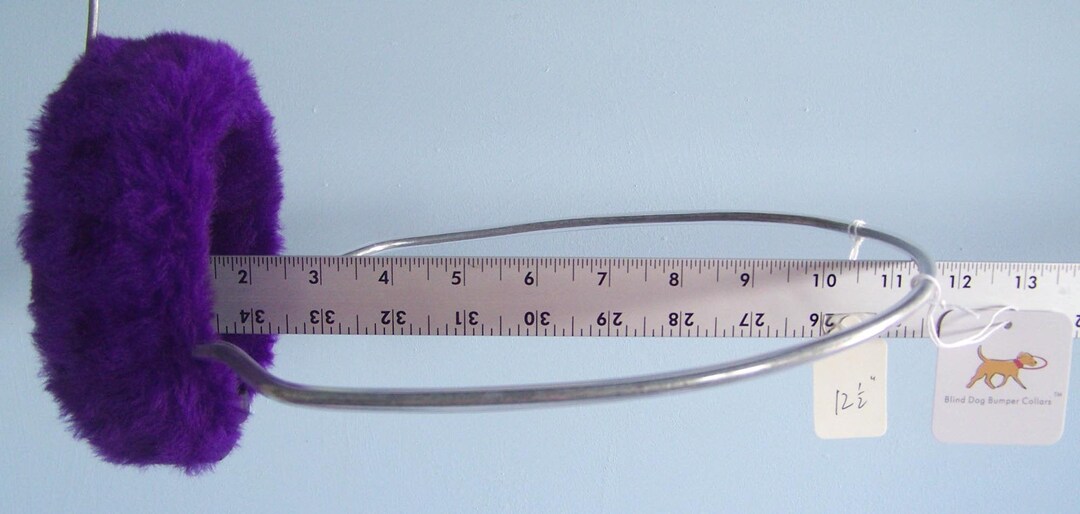 Blind Dog Bumper Collar 12 1/2 Neck Purple Fur With Etsy