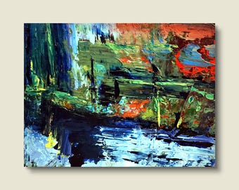 River Bend abstract painting