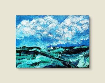 Skylands - small landscape painting