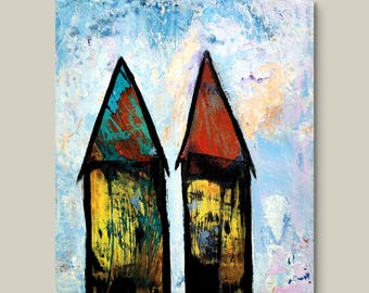 Peaks - abstract painting