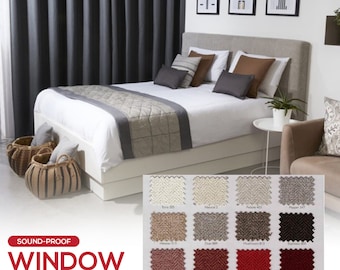Sound Proof Acoustic Curtains, Thermal Curtains, Acoustic Certified to 4db with Windows & 11DB as Room Divider
