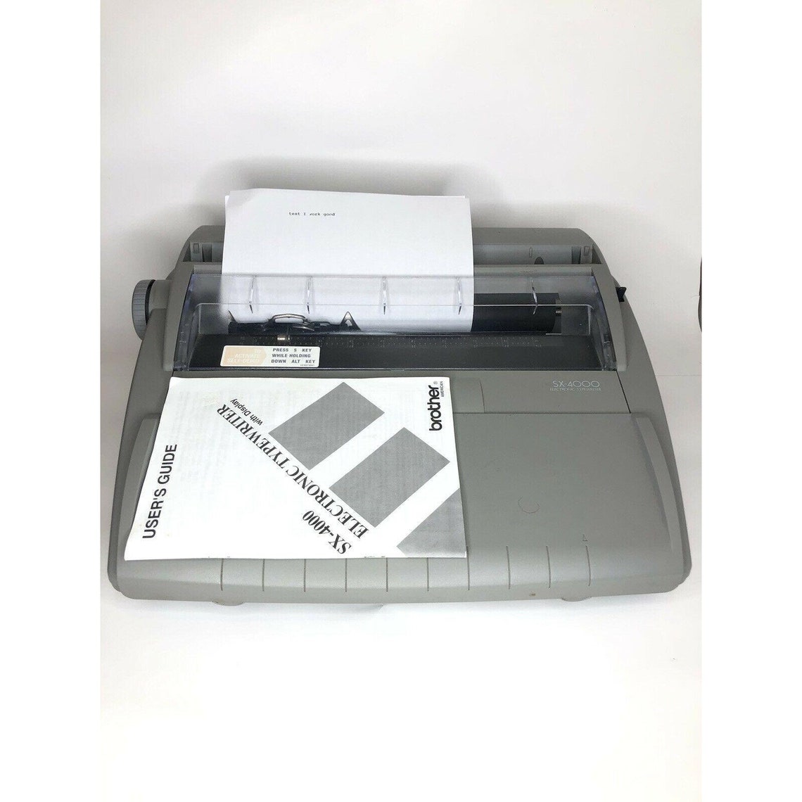 Brother SX4000 Electronic Typewriter Daisy Wheel LCD Works Etsy