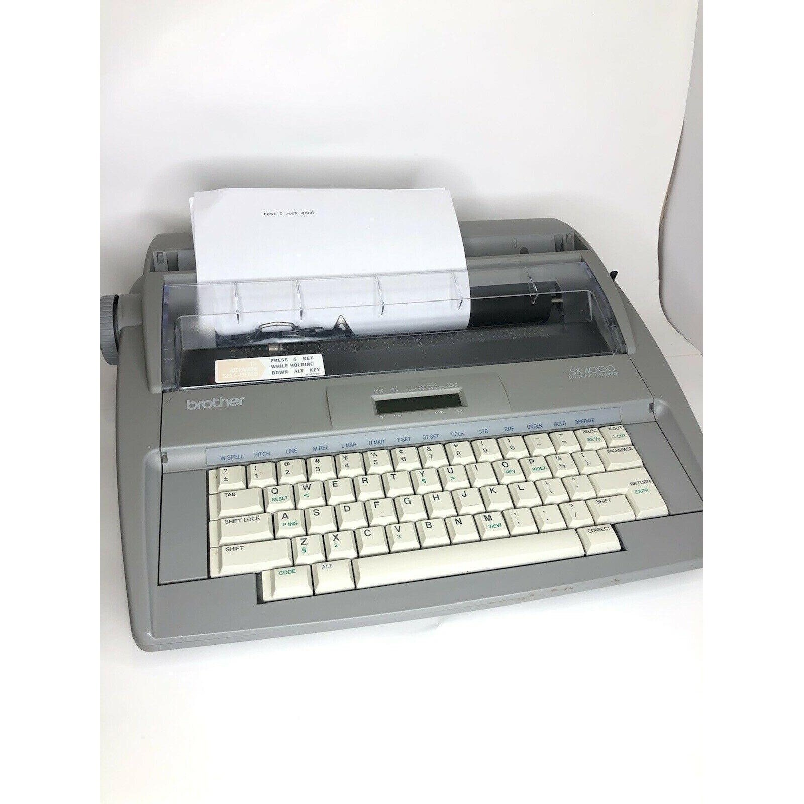Brother SX4000 Electronic Typewriter Daisy Wheel LCD Works Etsy