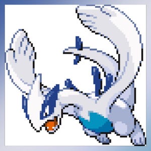 Lugia Cross-Stitch Pattern (Gen 4)