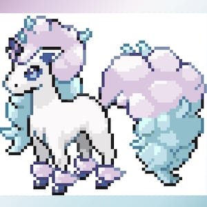 Galarian Ponyta Cross-Stitch Pattern