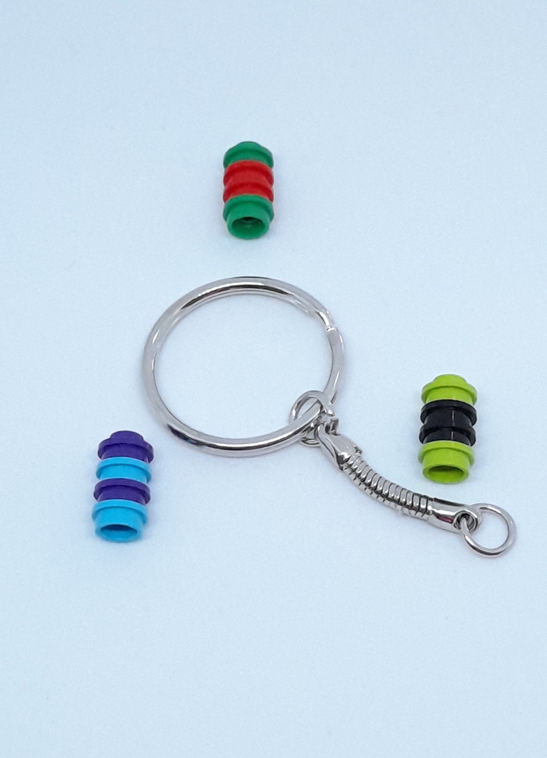 Bring Colour to Your Life With Handmade Brick Stud Keyrings Made of ...