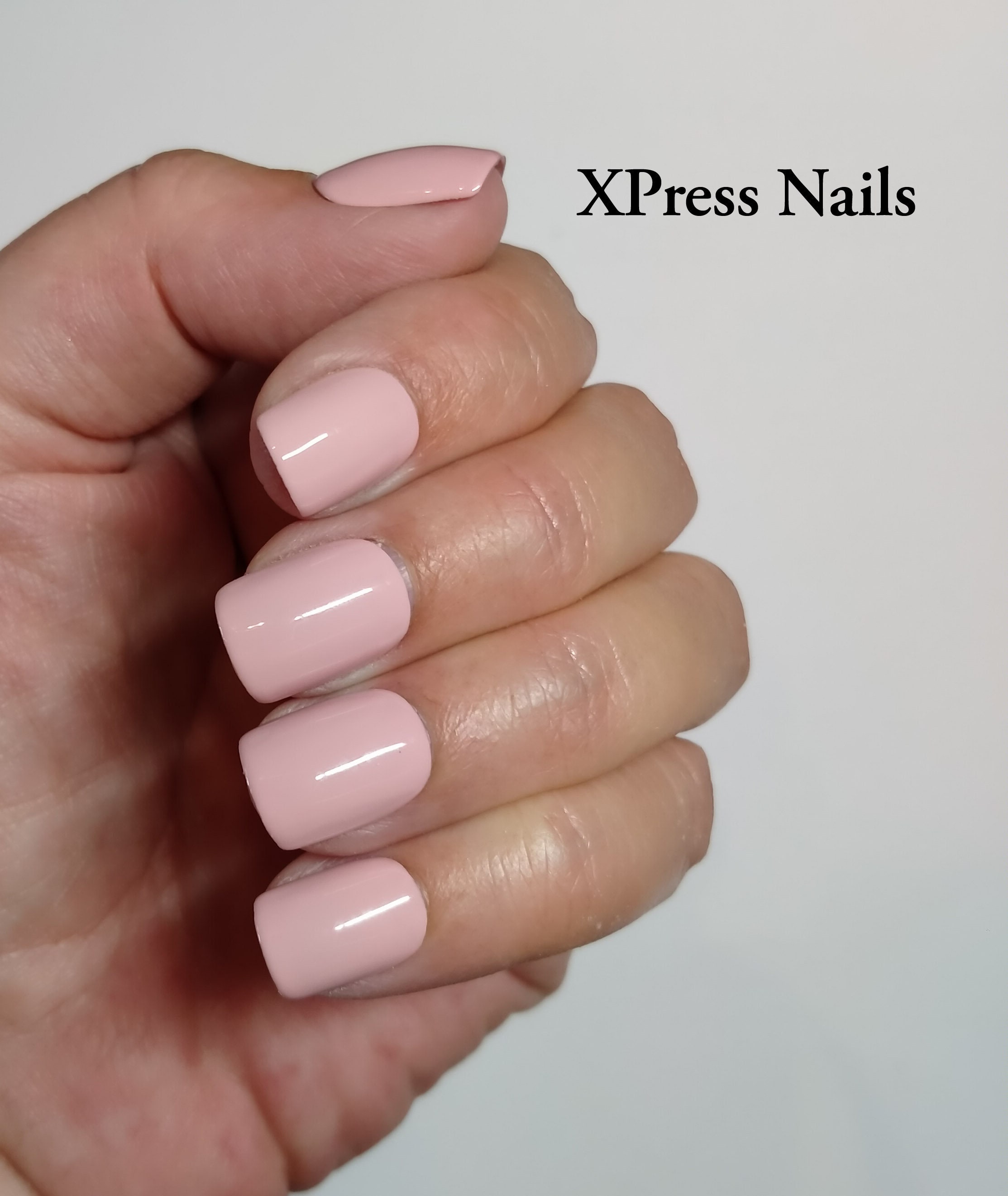 Pretty Pale Pink Press on Nails Set of 20 Short Square Shape Etsy