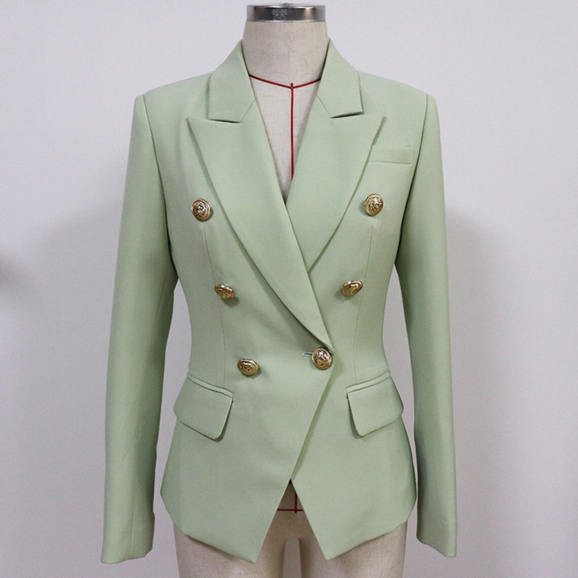 Two Button  women Blazer In Augusta Green main image 1