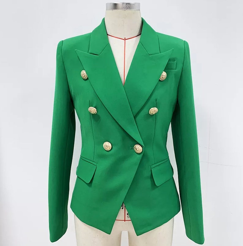 Two Button  women Blazer In Augusta Green main image 0