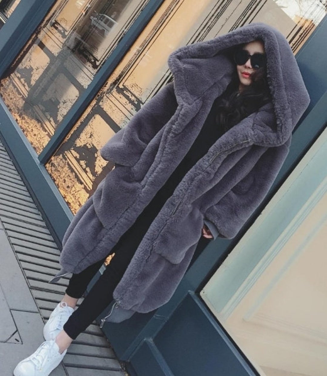 The Oslo Faux Fur Maxi Coat main image 1