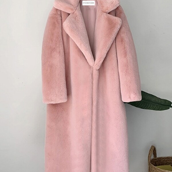Pink Fur Coat Etsy
