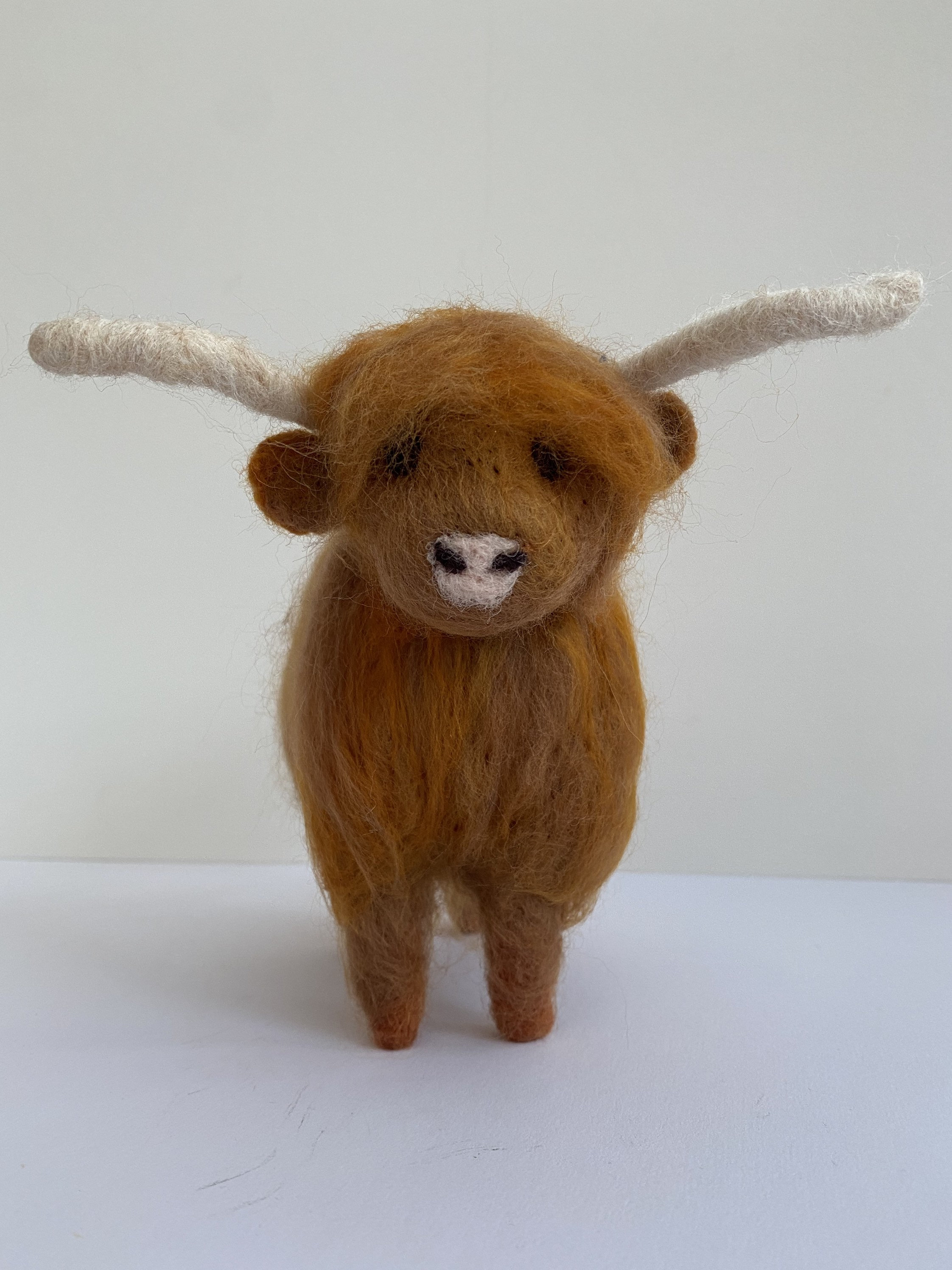 Needle Felted Highland Cow Etsy