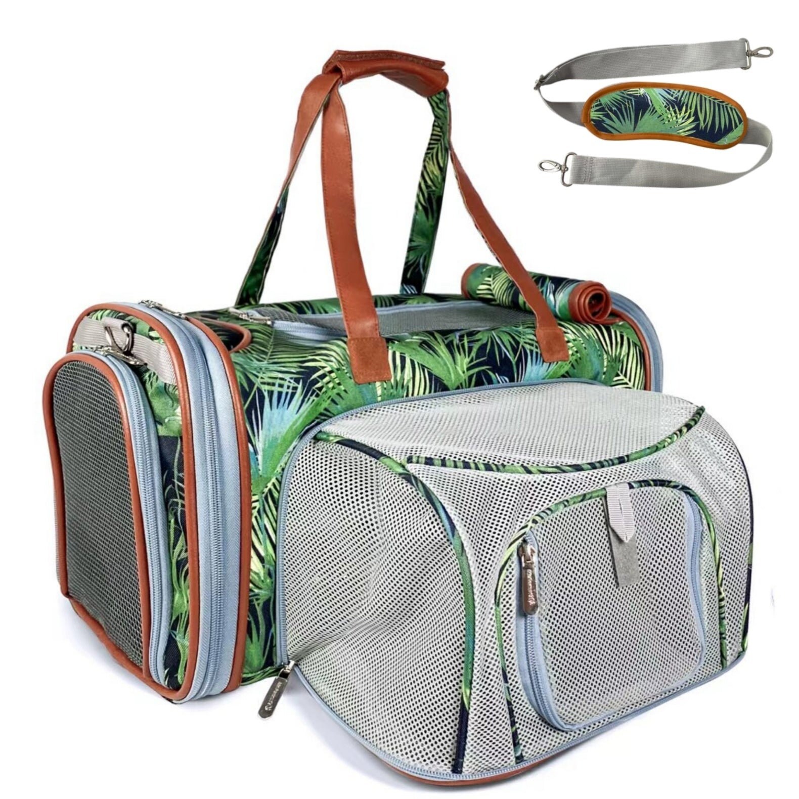 Pet Dog Carriers Soft-Sided Airline Approved,Odorless Expandable