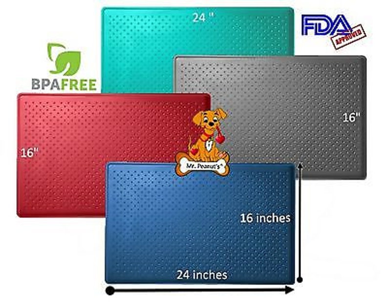 Mr. Peanut's Large Pet Food Mat Premium Food Grade Etsy
