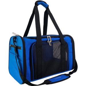 Mr. Peanut&#39;s Airline Approved Soft Sided Pet Carrier by Mr. Peanut&#39;s, Travel Tote with Soft Padded Bedding With Strong 1/4&quot; Plywood Base