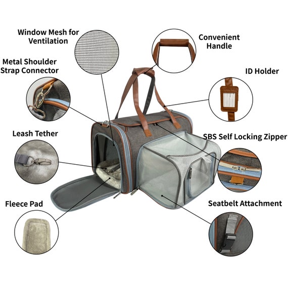 Mr. Peanut's Platinum Series Double Expandable Pet Carrier