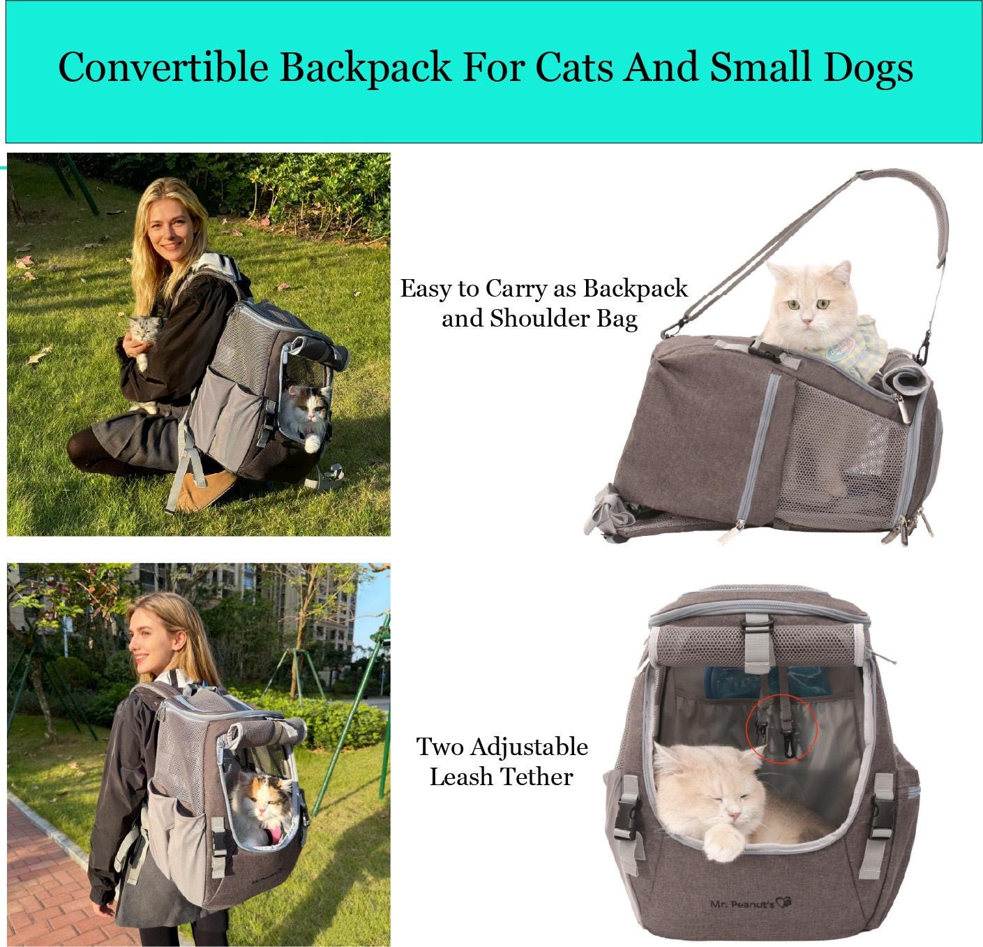 Mr. Peanut's Big Sur Convertible Pet Carrier-backpack - Etsy