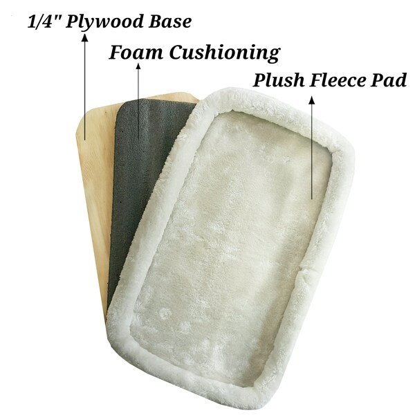 Faux Fleece Pad for Mr. Peanut's Gold Series Pet Carrier (17X10")