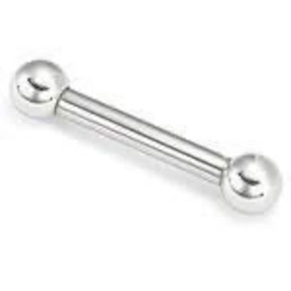 10g 16mm barbell droit de titane