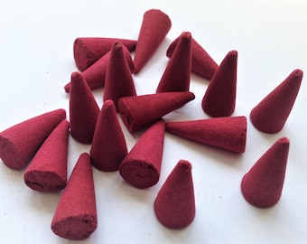 Dragons Blood Incense Cones - 25 Beautifully Fragrant Cones