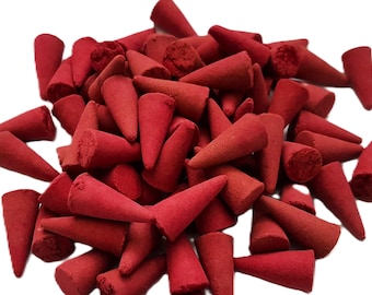 Dragons Blood Incense Cones |  Handmade | Long Burn | Banishing Healing Protection