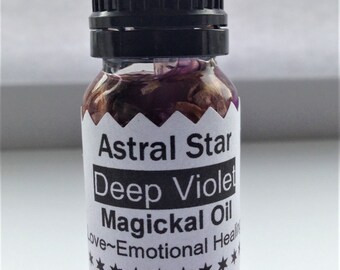 Deep Violet Magickal Oil - Love, emotional Healing, Harmony - Anointing Ritual Accessory