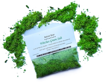 Witches Green Salt Luck Money Spells Handcrafted To Attract Abundance