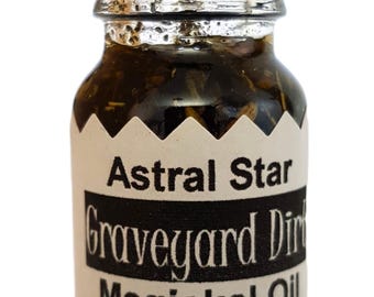 Graveyard Dirt Magickal Oil - Protection from Enemies & Negativity - 10ml Bottle