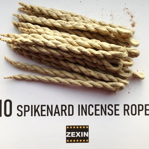 Spikenard Incense Ropes - Pure Natural Ingredients Red Sandalwood, Sungandhi Bal and Clove Cardamom.