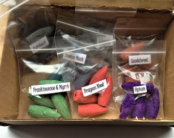 Backflow Incense Cones Set – 8 Fragrances, Aromatherapy Scents