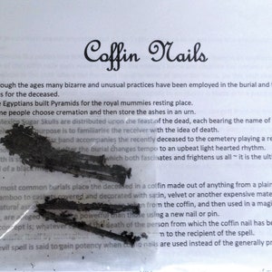Coffin Nails - For Use In Spells Rituals & Magick