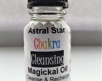 Chakra Cleansing Magickal Oil - Cleansing Recharging & Balancing. Anointing and Ritual