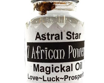 7 African Powers Magickal Oil - Love Luck Prosperity Ritual Zalfolie