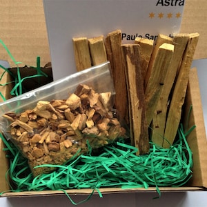 Palo Santo Holy Wood Set - Banish Negative Energy Cleansing Meditation Prayer