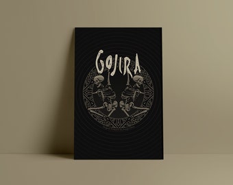 Gojira Poster Music Poster Heavy Metal Art - Etsy