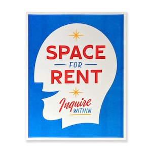Space for Rent Risograph Print