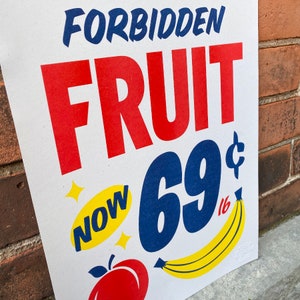 Forbidden Fruit Risograph Print image 3