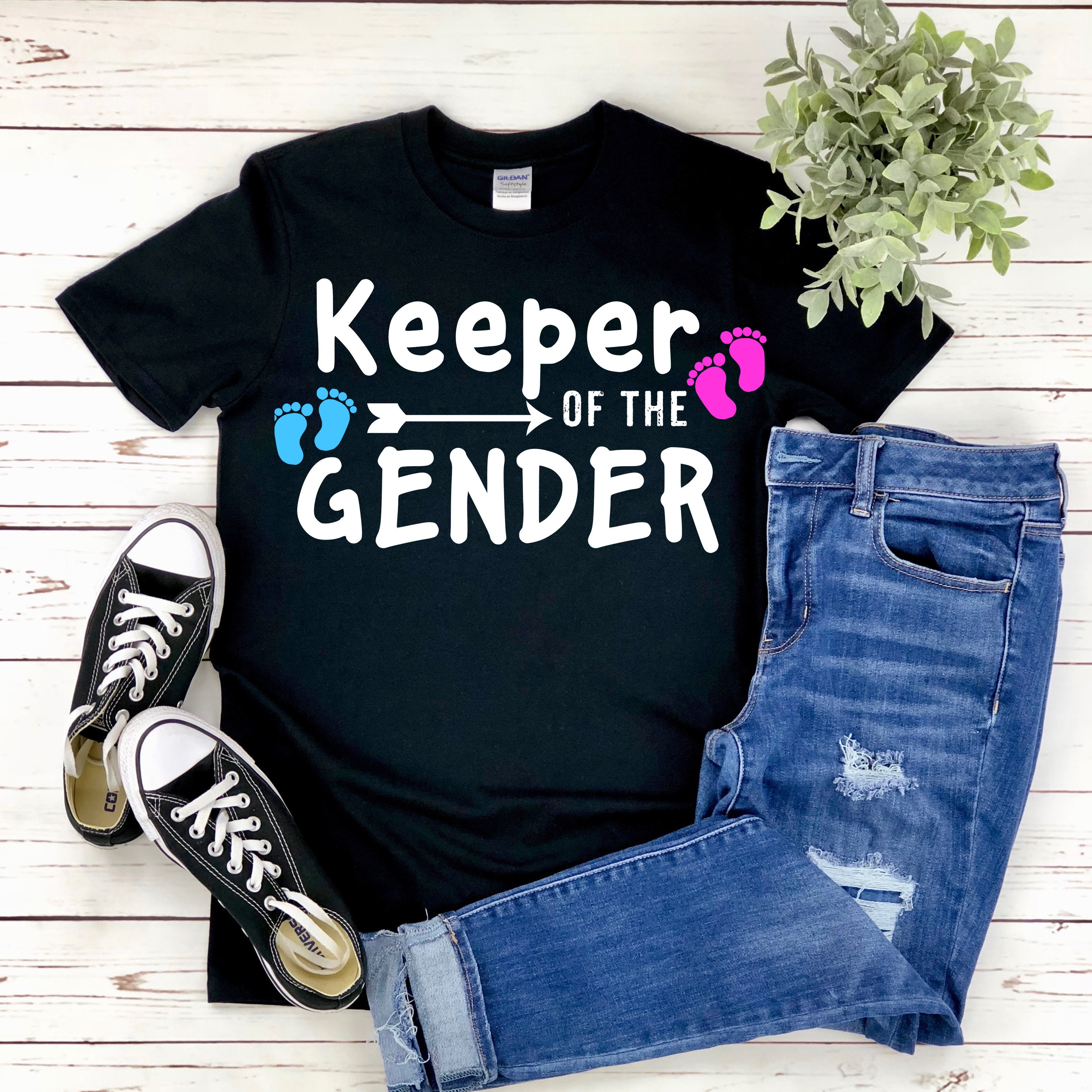 Keeper Of The Gender Shirt Gender Reveal Shirt Gift Funny | Etsy